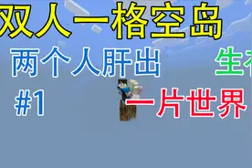 两个人肝出一片世界！#1从一个方块发展成小岛~单方块空岛生存视频封面