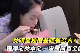 女明星独居差距有多大？程潇宅女本宅，宋茜简直全能视频封面