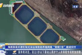 海南首座半潜桁架式深远海智能养殖网箱“普网1号”建成交付视频封面