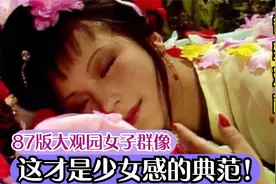 87版红楼梦，大观园女子群像。这才是少女感的典范视频封面