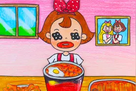 定格动画：小美吃火鸡面嘴巴被辣肿了，我们来帮她医治吧视频封面