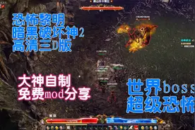 恐怖黎明：暗黑破坏神2，地下通道遭遇世界boss，追了我八条街！视频封面