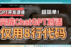程序员对接ChatGPT很难吗？看我用8行代码搞定ChatGPT对话视频封面
