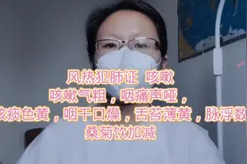 咳嗽-风热犯肺  咳嗽气粗 咽痛声哑 咳痰色黄视频封面