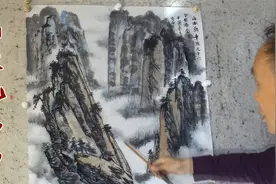 山水画布局：“V形”布局法，吴作成老师用实例演示视频封面