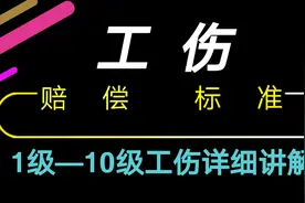 工伤赔偿的标准，1级-10级工伤，详细讲解各级标准~劳动者收藏视频封面