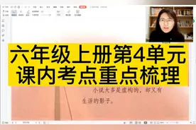 六年级上册第4单元课内考点重点梳理视频封面