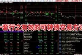 为啥做不好可转债？这套交易方法送给你，只要执行到位赚钱不难！视频封面