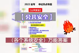 2022省考：【申论热点专题】“公共安全”！通用答案，背会直接用视频封面