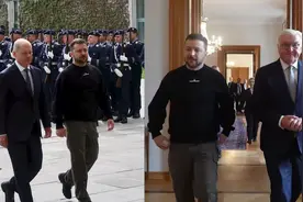 战机护航，泽连斯基乘德国政府专机飞抵柏林 会见德总统及总理视频封面