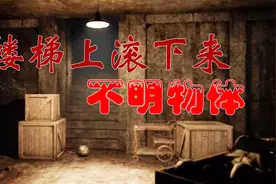 楼梯上滚下来一个球 真是陈年老套的恐怖桥段啊视频封面