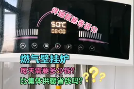 用燃气壁挂炉一天需要多少钱？比集体供暖便宜吗？记录一个月看看视频封面
