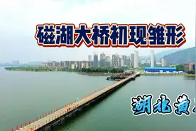 黄石即将迎来新的地标性建筑，总投资5.6亿的磁湖大桥已初现雏形视频封面