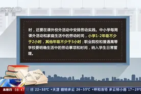大中小学劳动教育指导纲要: 小学1-2年级每周劳动时间不少于2小时视频封面