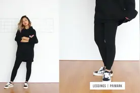 穿搭教程：黑色连帽卫衣，搭配黑色紧身裤，简单舒适的穿搭视频封面