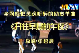 全网把灵魂都听醉的歌曲《开往早晨的午夜》张碧晨完整版视频封面