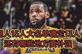 湖人阵容调整完成！15人名单已确定13人，还有哪个位置需加强视频封面