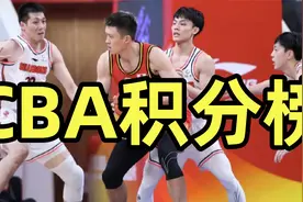 CBA最新积分榜，辽篮全胜只能排第二，广东上海排名倒数视频封面