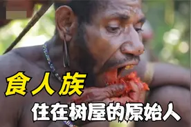 巴布亚食人族，住40米高树屋的原始人，地球上最后一个食人族部落视频封面