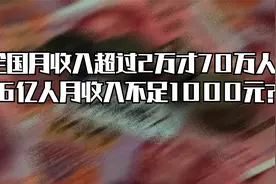 6亿人月收入不足1000元？视频封面