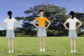 网红经典儿歌，正反面广场舞《读书郎》优美欢快视频封面
