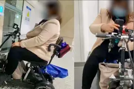 武汉女子骑电动代步车乘地铁引质疑,客服回应:仅残疾人轮椅可进入视频封面