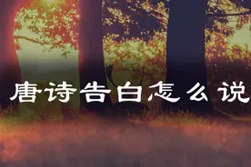 我爱你最浪漫的表达，六首告白唐诗，看完不怕没对象视频封面