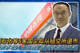 中石油、中石化、中国人寿等五家国企官宣：拟从纽交所退市视频封面