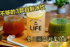 夏天避暑，喝不够的3款自制冰饮，纯果汁更可口，冰爽解渴视频封面