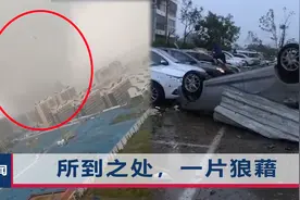 山东聊城遭遇龙卷风，狂风呼啸天地昏暗，小轿车被掀翻直接底朝天视频封面