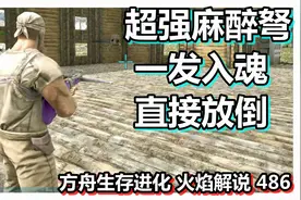 方舟生存进化 火焰解说 486 超强麻醉弩 一发入魂直接放倒视频封面