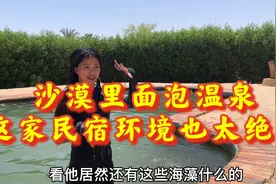 湖南妹子穷游埃及，在撒哈拉沙漠里泡温泉，这家酒店操作太骚气了视频封面