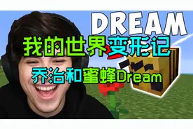 我的世界变形记：大神Dream变身蜜蜂，与乔治亲密配合通关MC！视频封面
