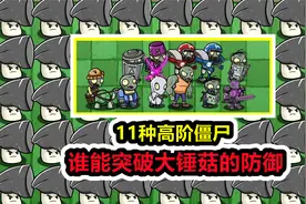 植物大战僵尸：11种高阶僵尸，谁能突破大锤菇的防线？视频封面