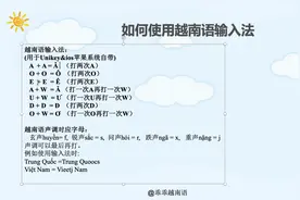 你想跟越南朋友聊天，那你会越南语输入法么视频封面