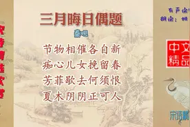 三月晦日偶题 宋代 秦观 春风春雨落花垂柳，引起过多少诗人感叹视频封面