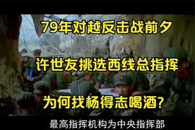 79年对越反击战前夕，许世友挑选西线总指挥，为何找杨得志喝酒？视频封面