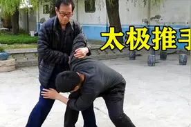 【功夫】王西安大师实战表演，太极活步散手显威，小伙不是对手！视频封面