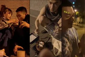 "扫黑风暴"女星和消防员男友路边约会，蹲地切蛋糕庆生幸福溢出屏视频封面