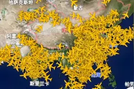 你上天就不堵？天真！国庆凌晨航空线路极度繁忙，密密麻麻铺满屏视频封面