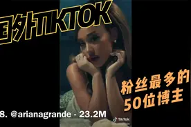 国外TIKTOK上粉丝最多的50位博主，第一名我有点迷惑！！！视频封面