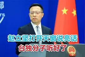 “坚持一个中国立场！”赵立坚打开天窗说亮话，台独分子听好了视频封面