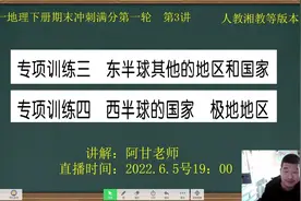 2022年初一地理下册，冲刺满分押题讲解第3课，区域国家专题突破视频封面
