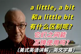a little, a bit和a little bit有什么区别呢？学会了受益终身！视频封面
