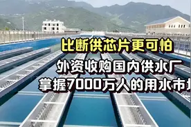 比断供芯片更可怕！外资收购国内供水厂，掌握7000万人的用水市场视频封面