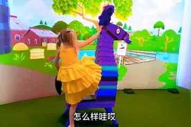 爸爸带小女孩去游乐园玩耍,她以为来到了甜甜圈的世界视频封面