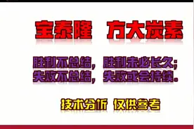 方大炭素 宝泰隆，买入 卖出 持股？ 依据什么？未来还有机会吗？视频封面