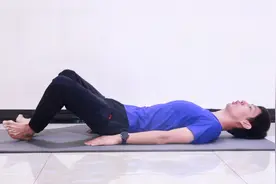 仰卧开合—收胯王牌动作，每天60次，30天缩胯，腿变细变长变好看视频封面