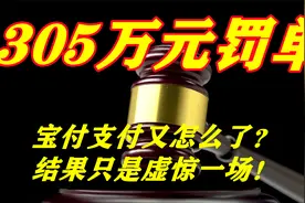 宝付支付被罚款305万元，到底发生了什么？结果只是虚惊一场！视频封面