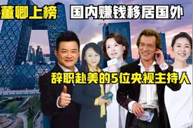 辞职赴美的5位央视主持人，倪萍董卿上榜，国内赚钱却移民国外？视频封面